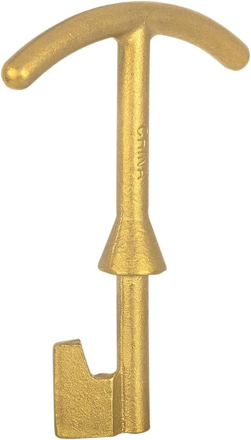 Water Meter Box Key, Brass Made, 5.5-Inch Length,(Tool034)