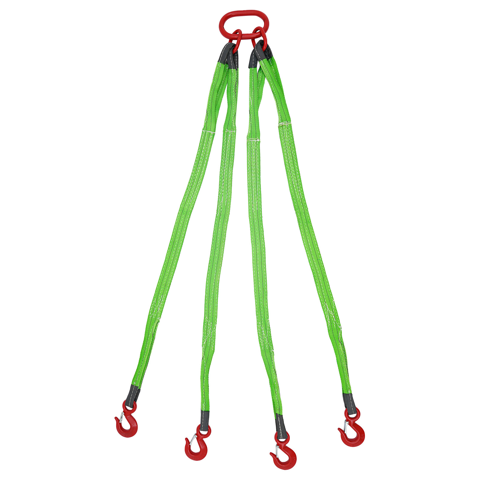6T/13227 lbs 4.9ft 2.17in Chain Sling Polyester Lifting Sling with 4 Hooks NEW