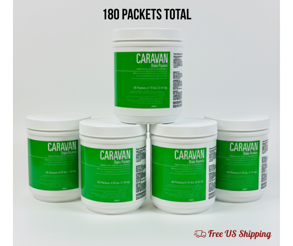 Caravan Drain Packets 36 Pack each 5 Containers