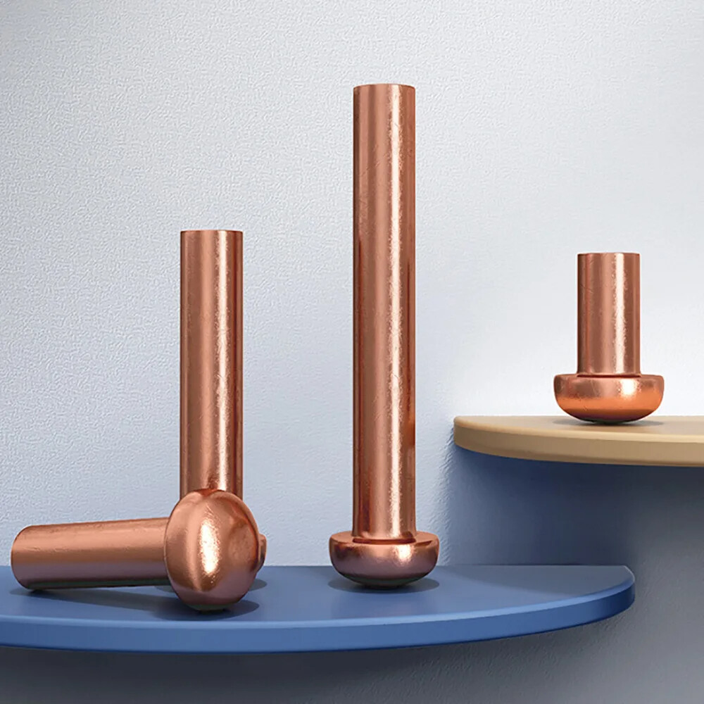 Solid Copper Round Pan Head Rivets DIN660 Nut Hammer Rivet M1.5 M2 M2.5 M3 M4-M8