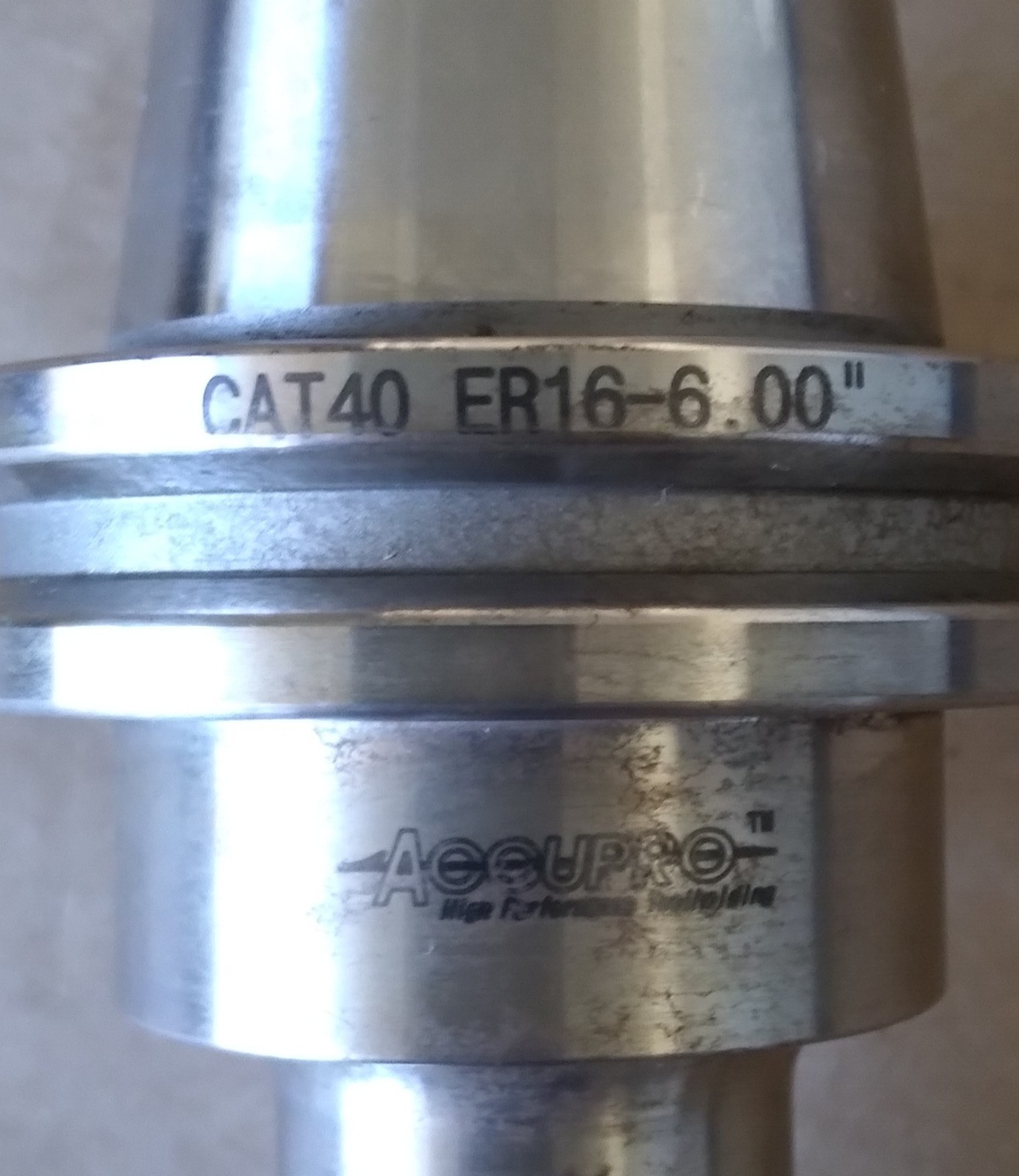 ACCUPRO CAT40 ER16-6.00″, ER16B (1-10), TOOL HOLDER, ITEM A