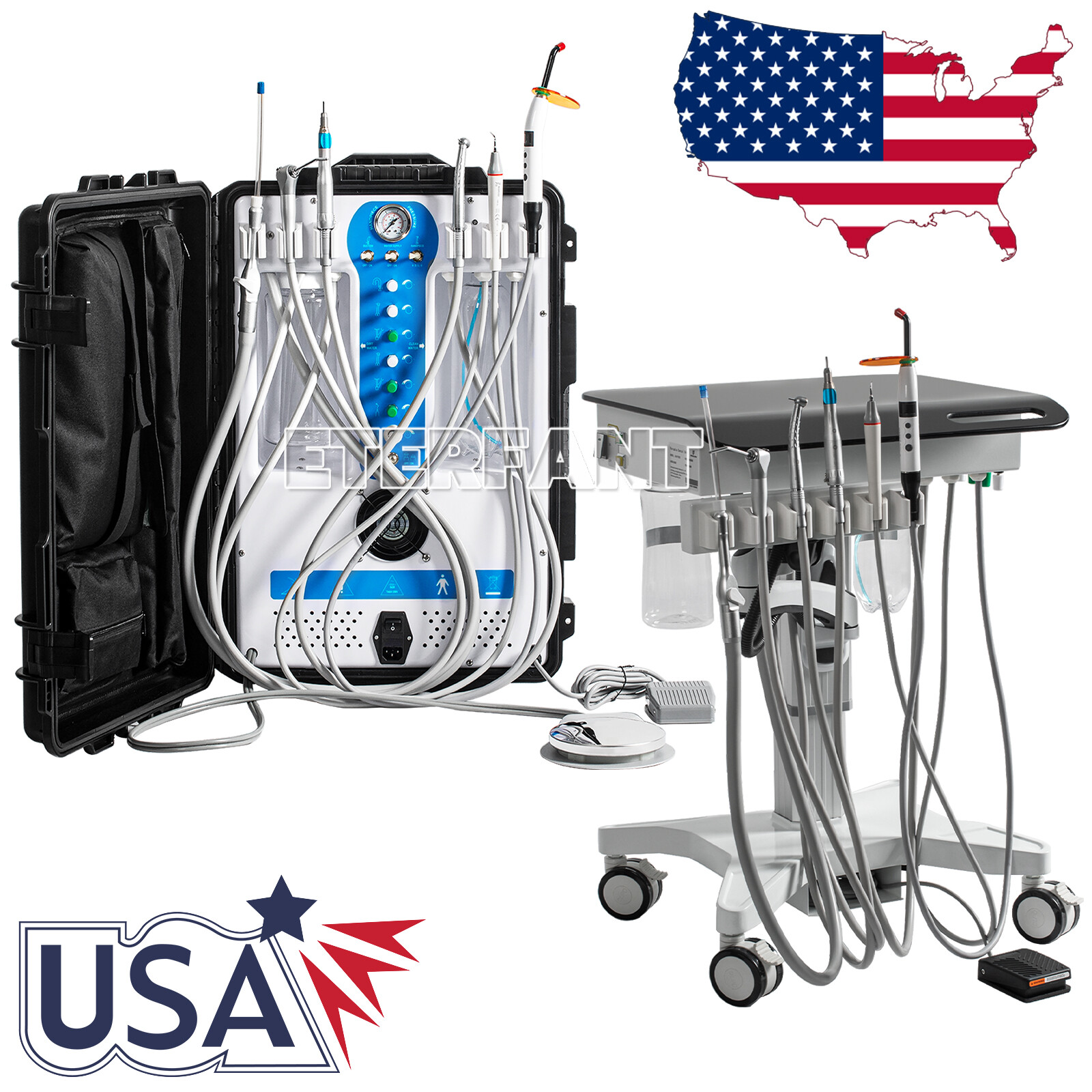 Dental Mobile Delivery Cart/Unit System 4H GU-P206S/Unit Air Turbine 4H US