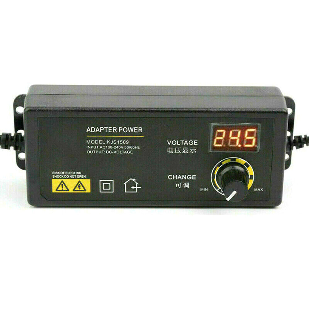 Adjustable AC/DC Power Supply Adapter Charger Variable Voltage 3V-24V UniversalE