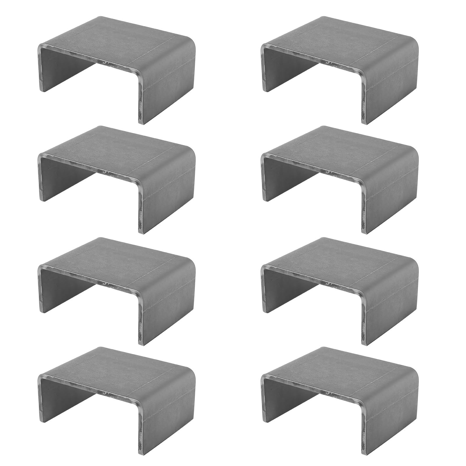 8 Pcs Heavy Duty Weld On Trailer Stake Pockets,2» x 4» Raw Steel Weld-On St…