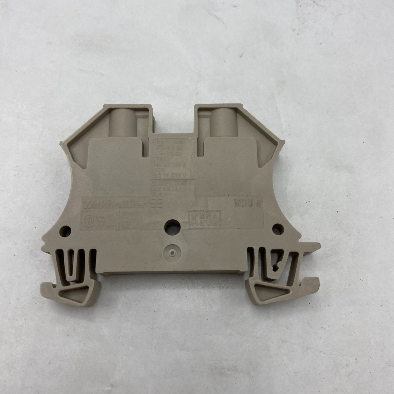 Weidmüller 1020200000 WDU6 6mm Sq Feedthrough Terminals – Lot of 5