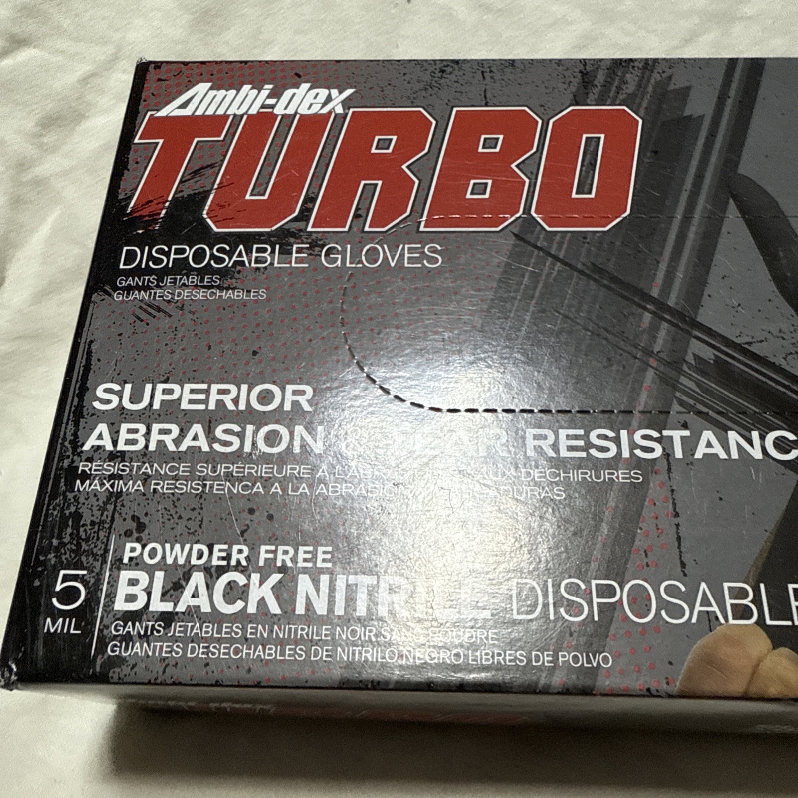 Black Ambidextrous Nitrile 5 Mil Gloves (1 Box Of 100 Gloves)