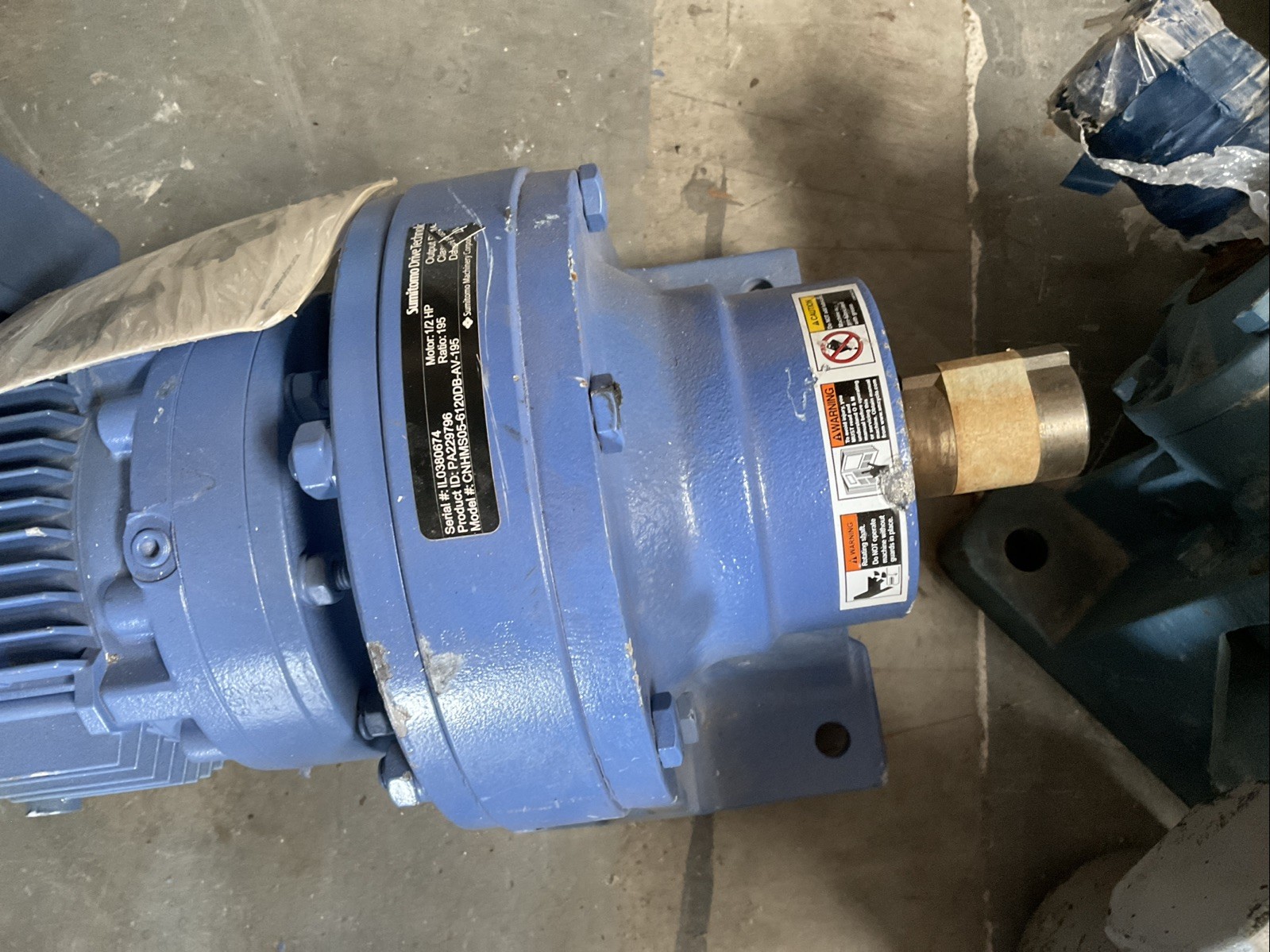 SUMITOMO CNHM05-6120DB-AV-195 SPEED REDUCER GEARBOX/MOTOR