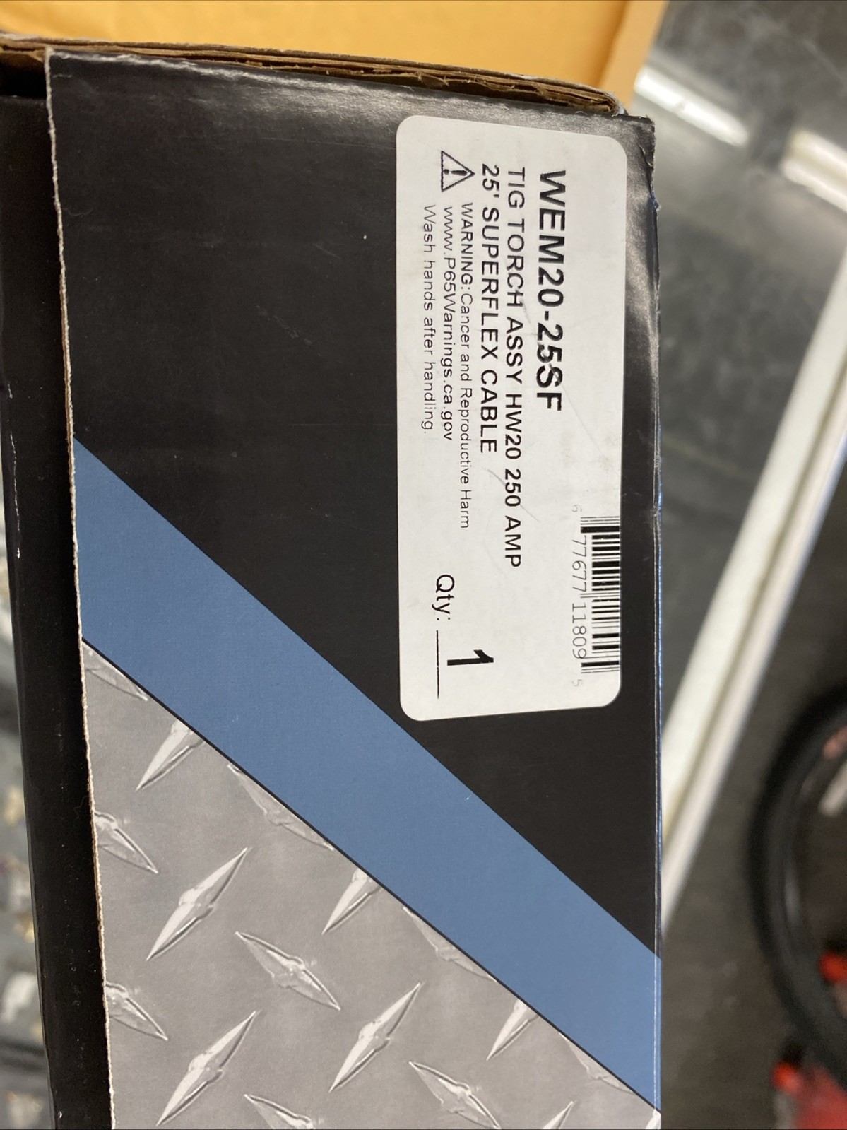 Weldmark Tig Torch WEM17FV-25R 25′ 150 Amp CK Worldwide USA New