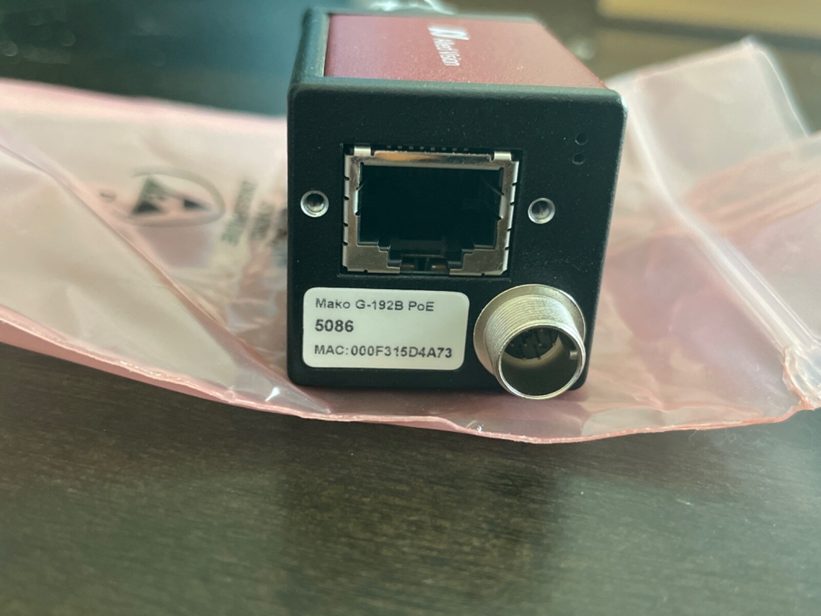 Mako G192B with Teledyne e2v EV76C570 runs 60.0 fps at 1.9 MP resolution