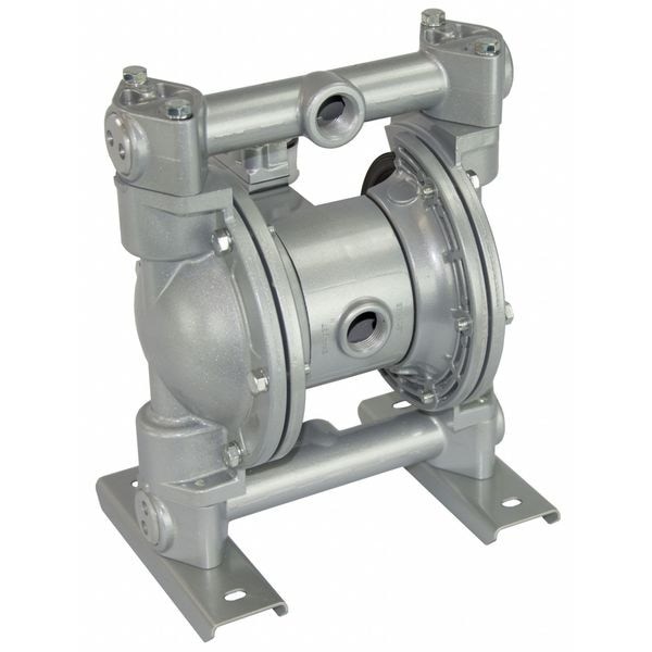 Dayton 3Hjw8 Double Diaphragm Pump, Aluminum, Air Operated, Santoprene, 28 Gpm