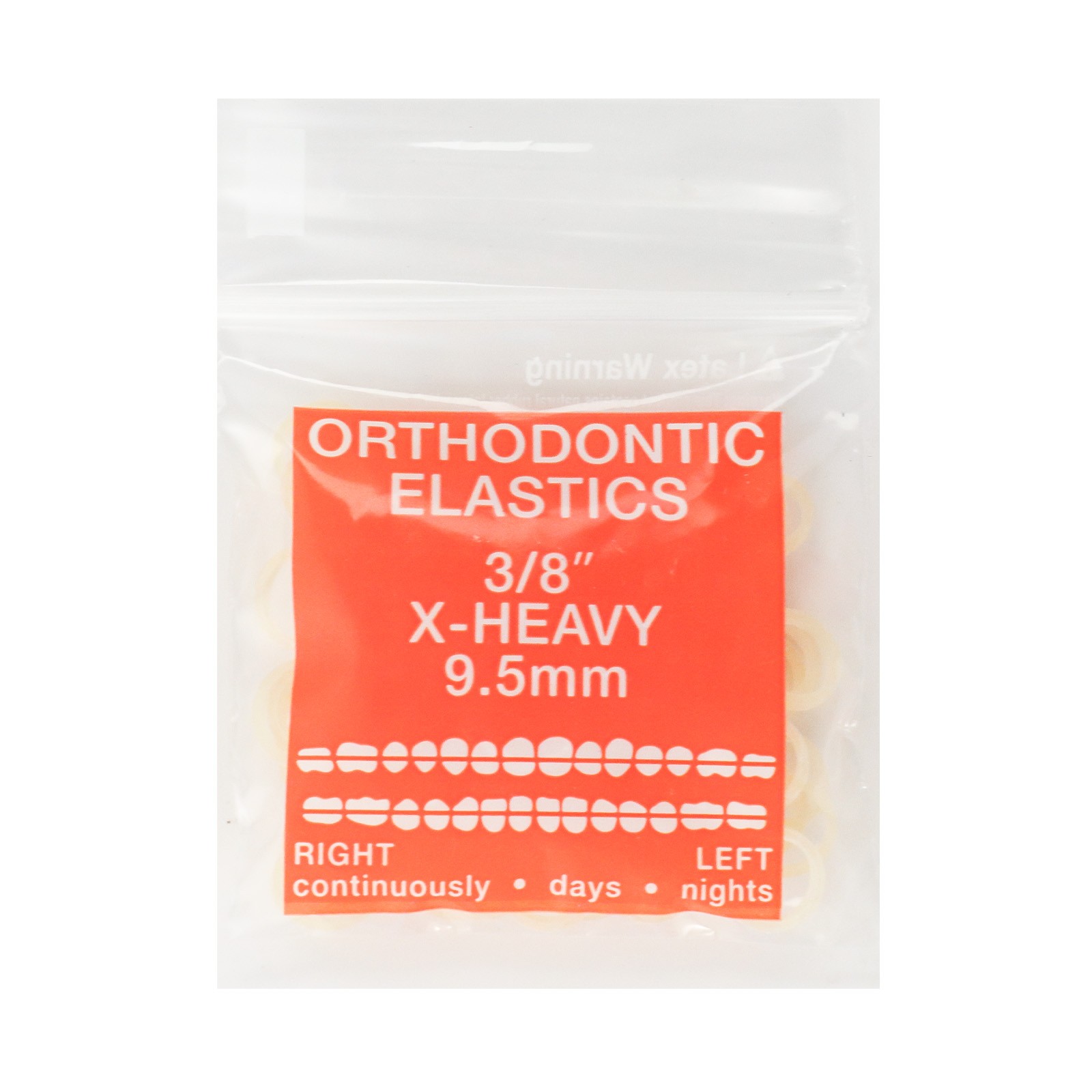 Dental Ortho Elastics Latex Braces Extraoral Orthodontic Rubber Bands 100pcs/bag