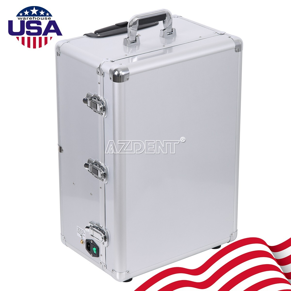 Mobile Portable Dental Delivery Unit Suction Syringe Air Compressor Scaler 4Hole