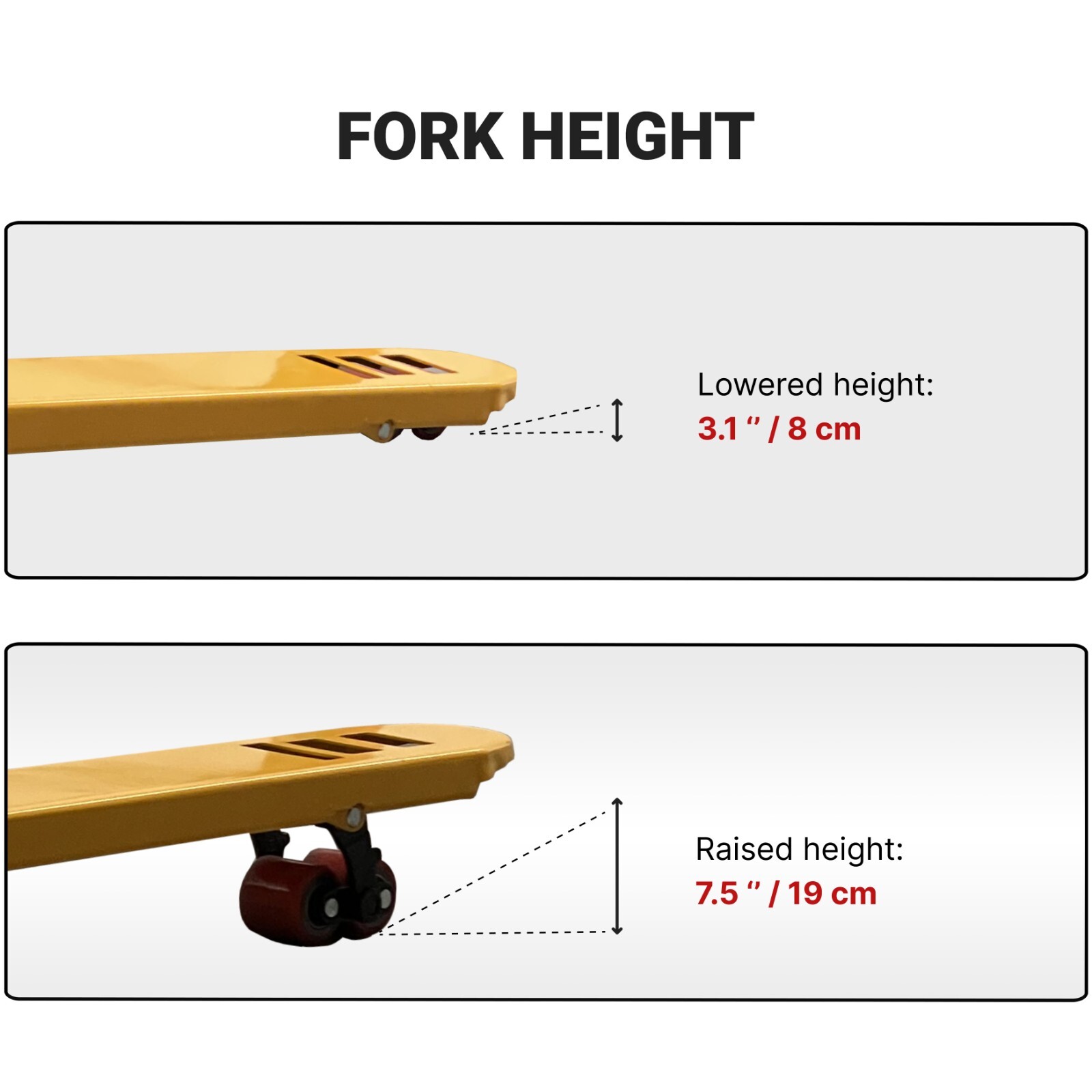 WASSERMANN LIFT Manual Pallet Jack 48″X 27″ Fork 5500 LB Hand Pallet Truck