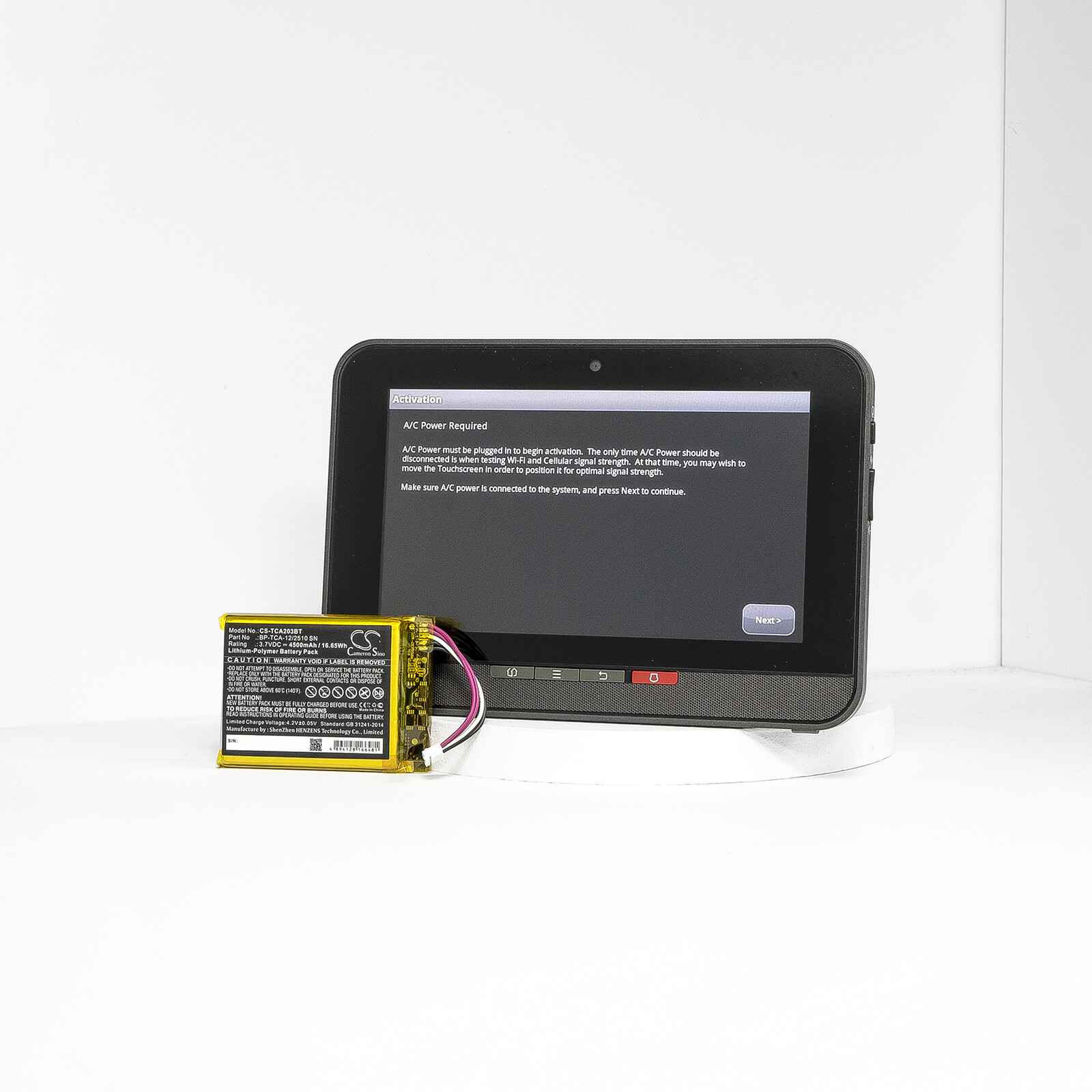 4500mAh Battery For Technicolor TCA203;for Xfinity Home Security Touch Screen