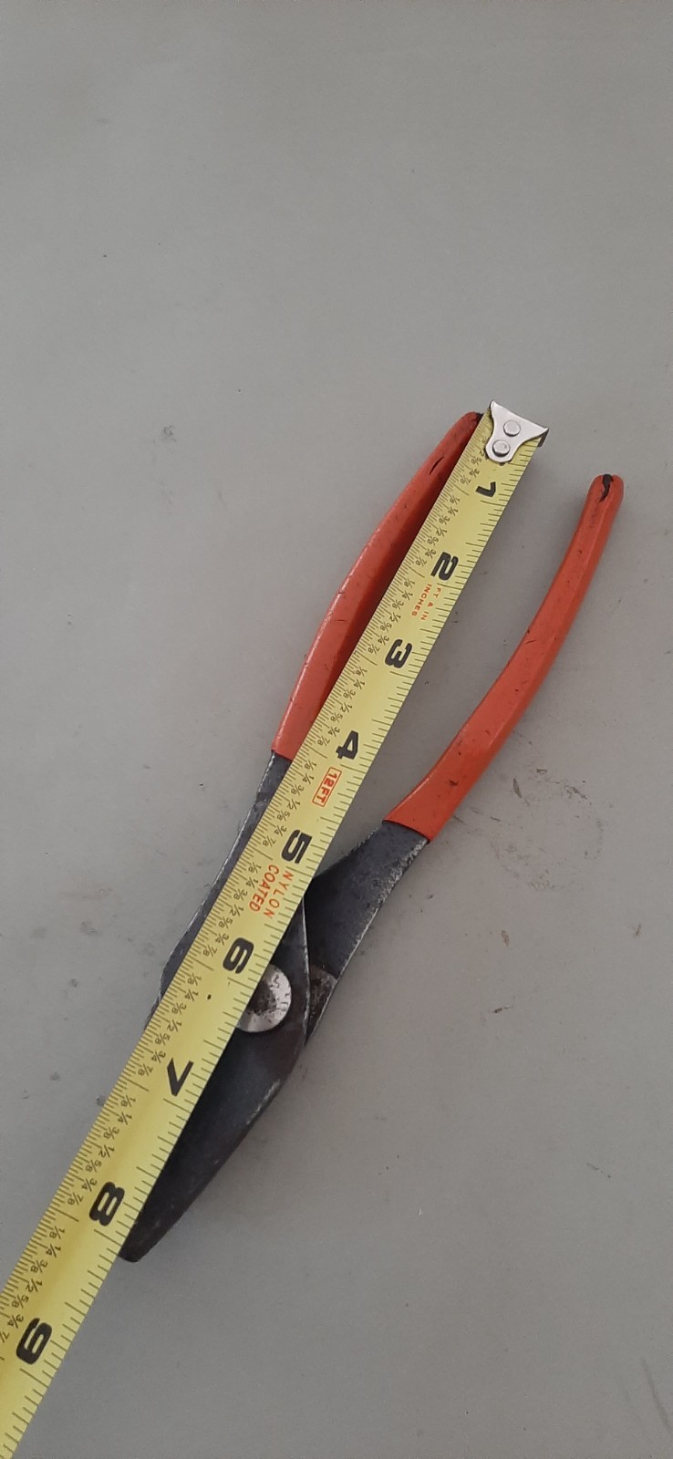 Snap-On Tools Slip Joint Hose Clamp Pliers Red Grip HCP48BP USA READ Descript