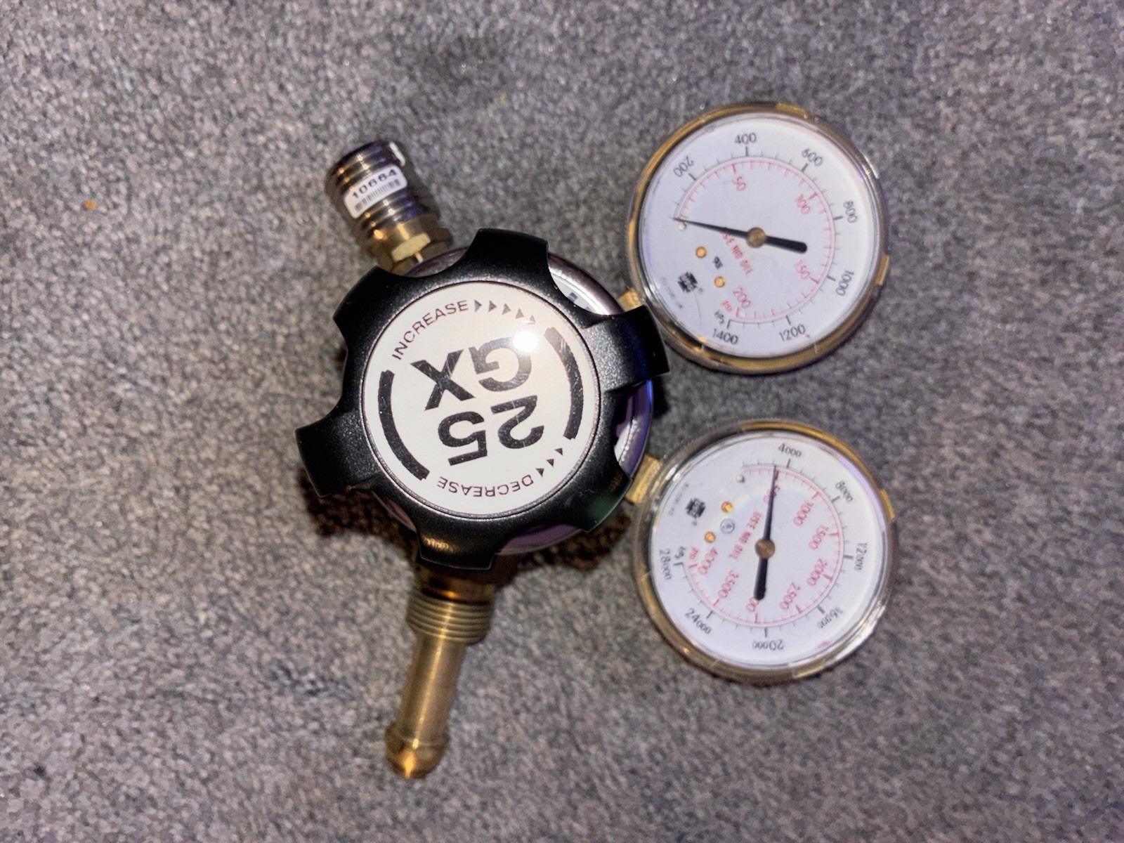 Harris Model 25GX-145-540 2.5″ Single Stage Oxygen Regulator (3000510)