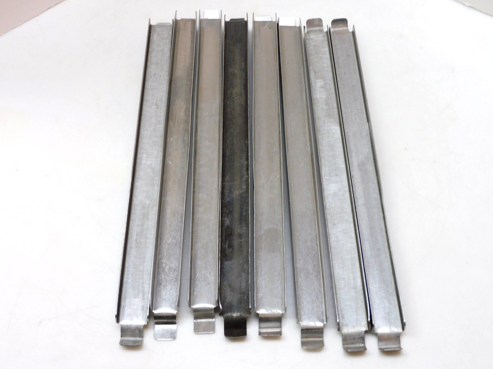 No Name 12″ Stainless Steel Adapter Bar Steam Table Divider Assorted Lot of 8