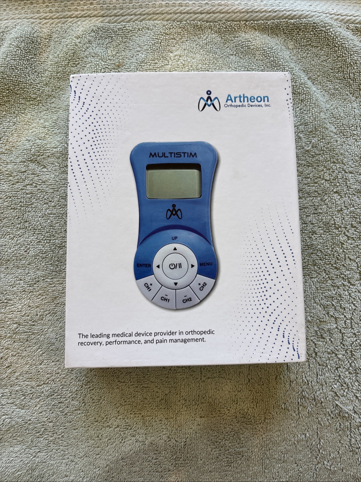 Artheon MultiStim TENS/EMS Unit 2-Channel Handheld w/ Leads Pads Manual
