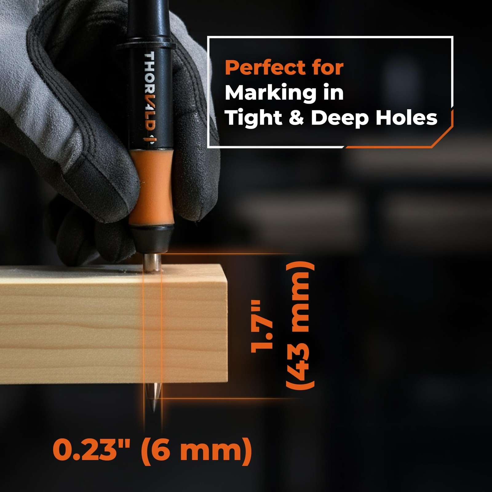 THORVALD New Carpenter Pencils with Holster for Construction – Incl. 7 Leads …