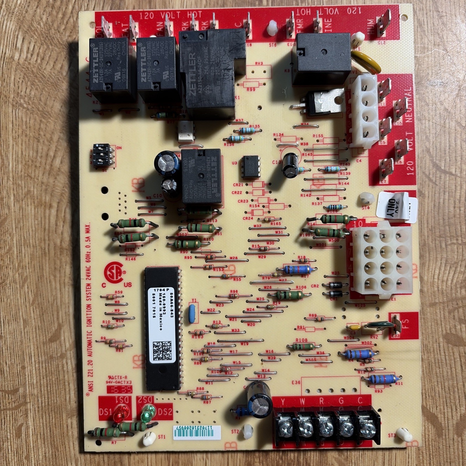 White Rodgers Emerson Furnace Control Circuit Board 50A66-843 150-0993