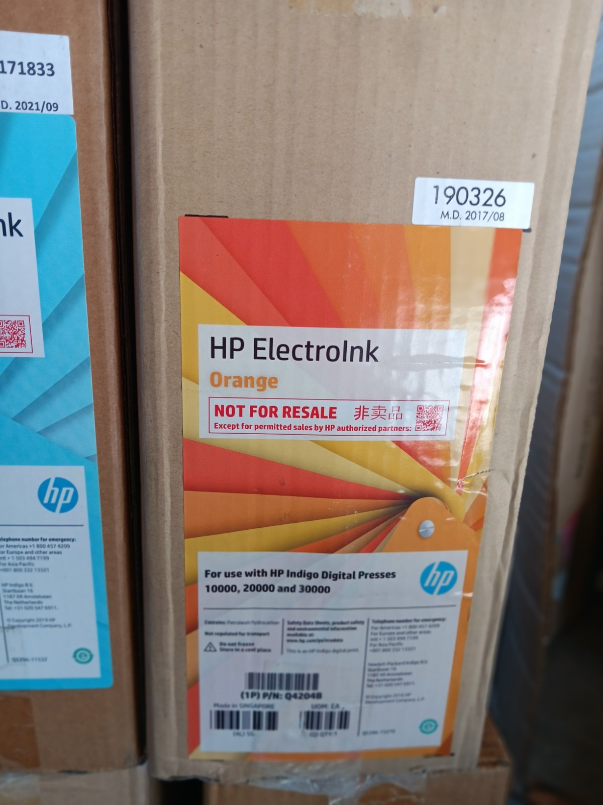 HP ElectroInk Q4274A Primer Ink for HP Indigo Digital Presses, Mixed Colors