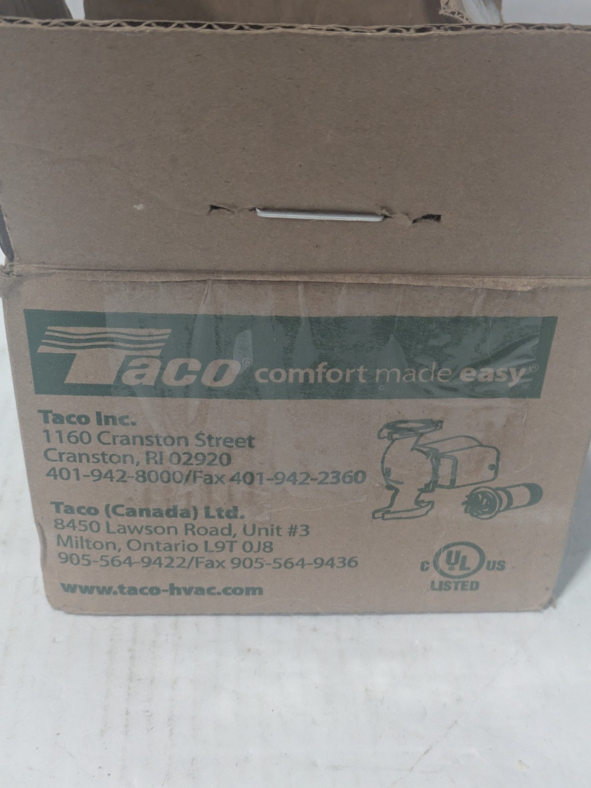 Taco 007-F5-17 Cartridge Circulator Pump 1/25 HP 115V Cast Iron FOR PARTS ONLY
