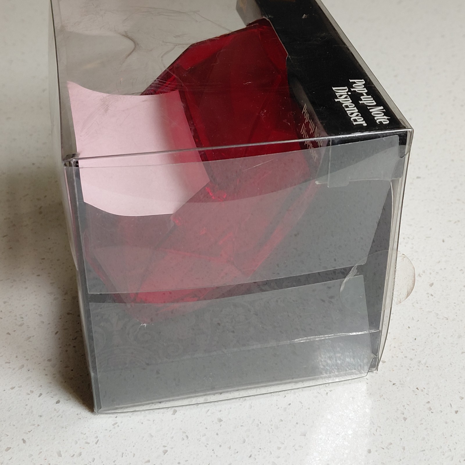 RARE Ruby Red Gem Jewel Shaped Dispenser for 3×3 Post-it Pop-up Notes 2013 NIB
