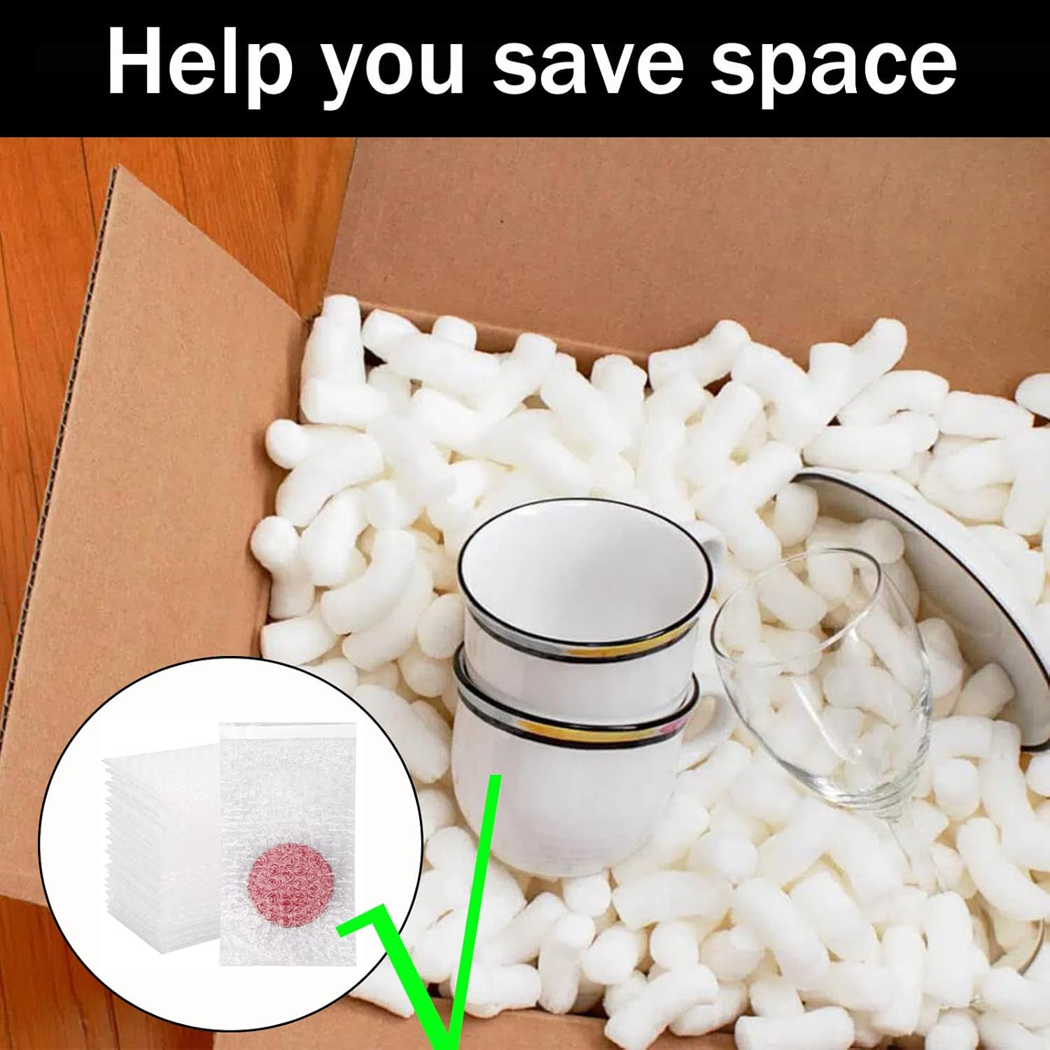 100Pack Self-Seal Bubble Out Bag Pouches 4 X 6 Inch Small Bubble Pouches Bags, D