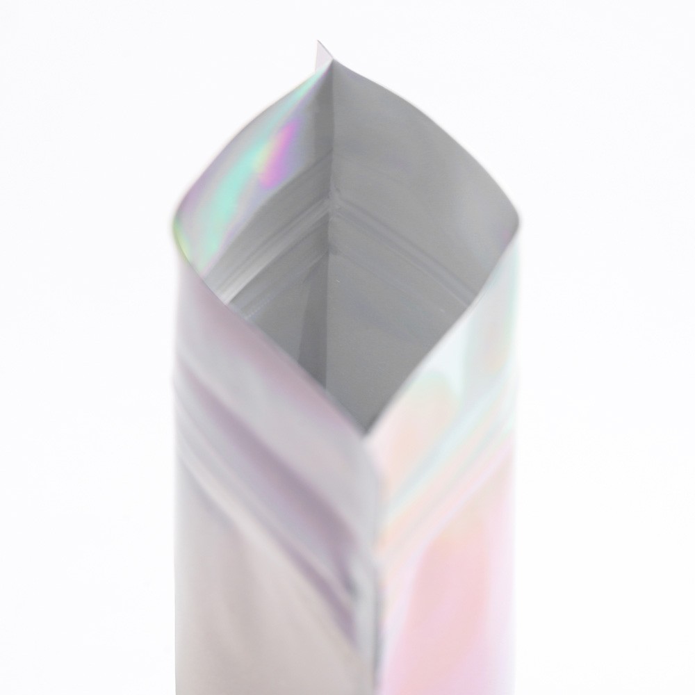 Custom Holographic Foil Zip Pouch | Personalized Logo Packaging Bags for Jewelry