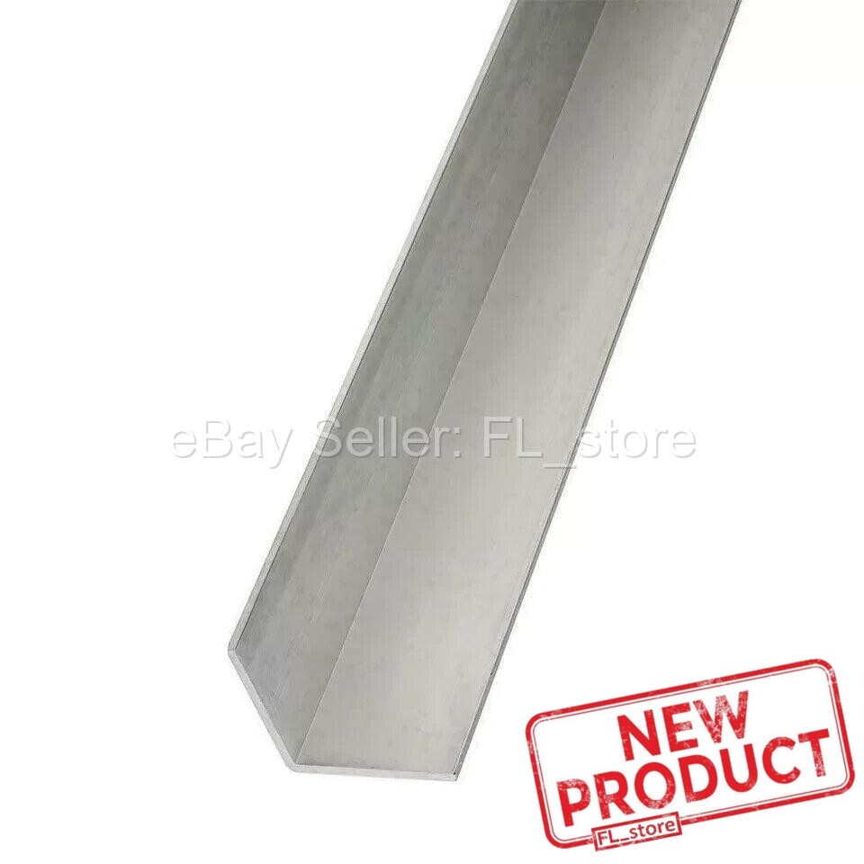 Aluminum Angle 1/8″ x 1-1/4″ x 8 Feet Length Unpolished Alloy 6061 90° Stock NEW