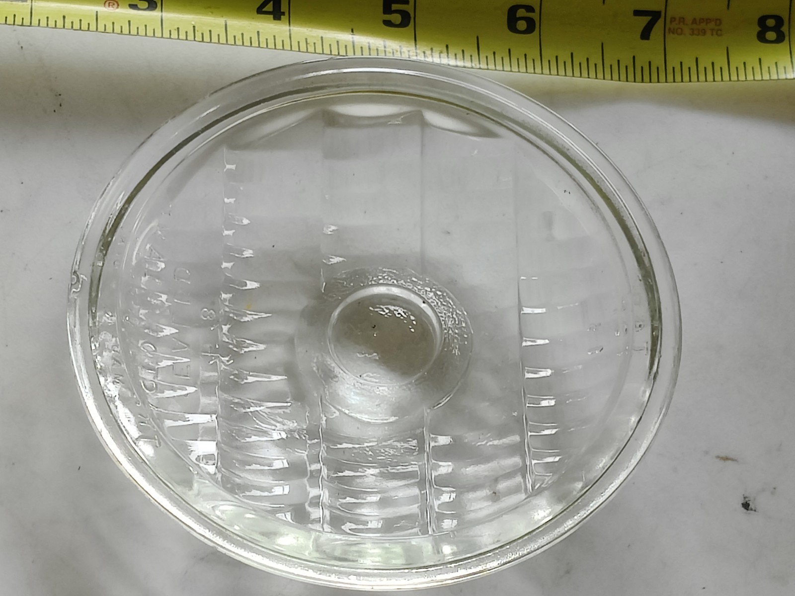 Vintage Used/NOS? Guide Sealed Tractor Lamp Clear Glass Lens 458 Top 16 4-5/8″