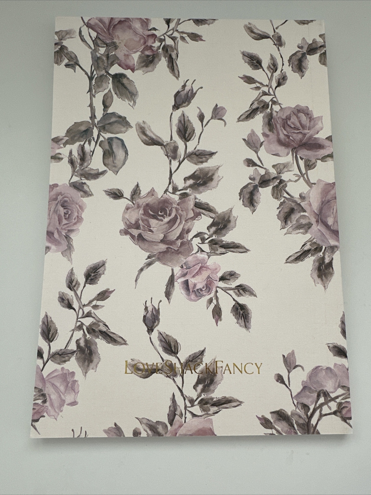 LoveShackFancy Notebook Pink White Roses Journal
