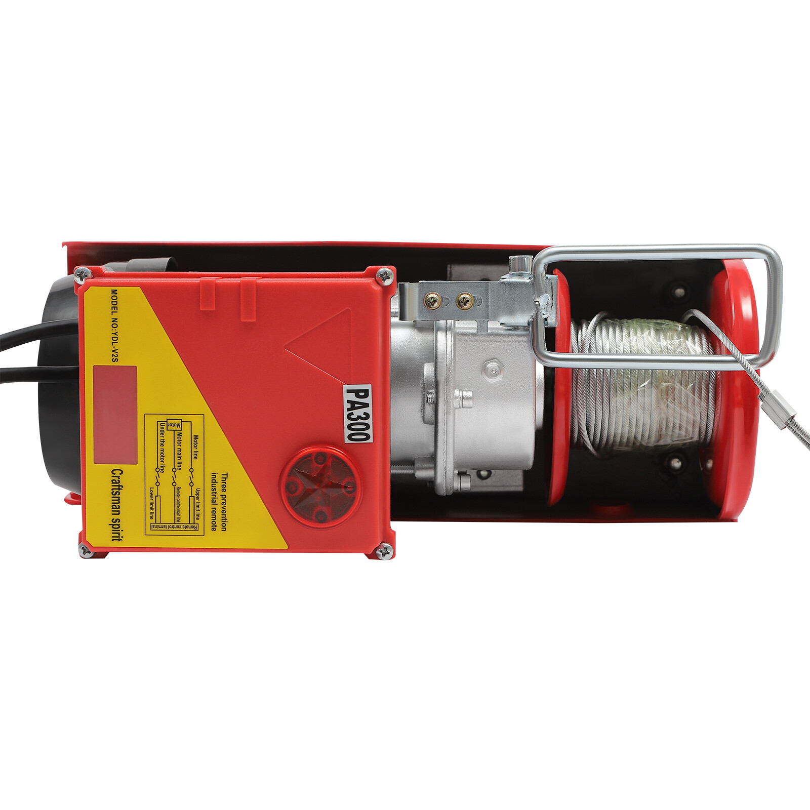 Electric Hoist 660LBS with Wireless Remote Control & Single/Double Slings Winch