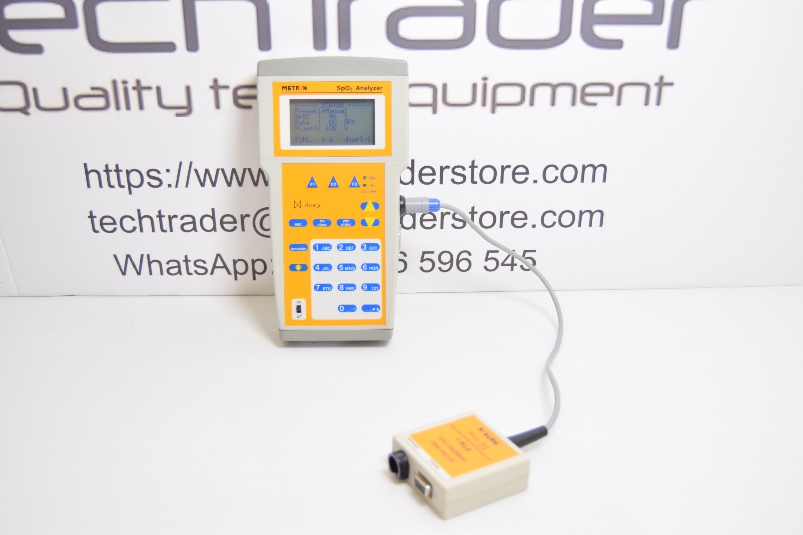 METRON daeg SpO2 analyzer With PTA-1Probe Test adapter box (30 days return)