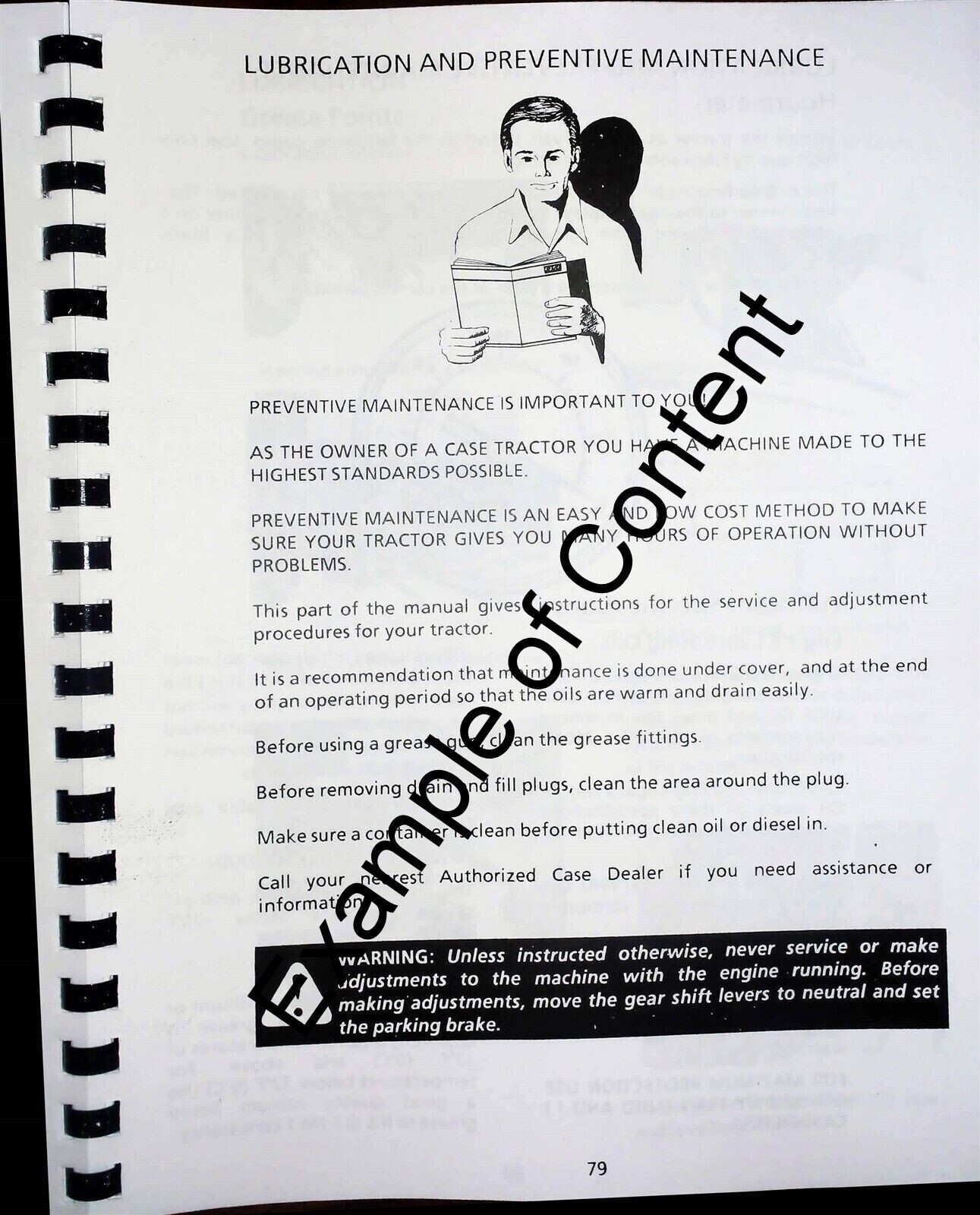 Case 9110 9130 Tractor Owners Operators Manual