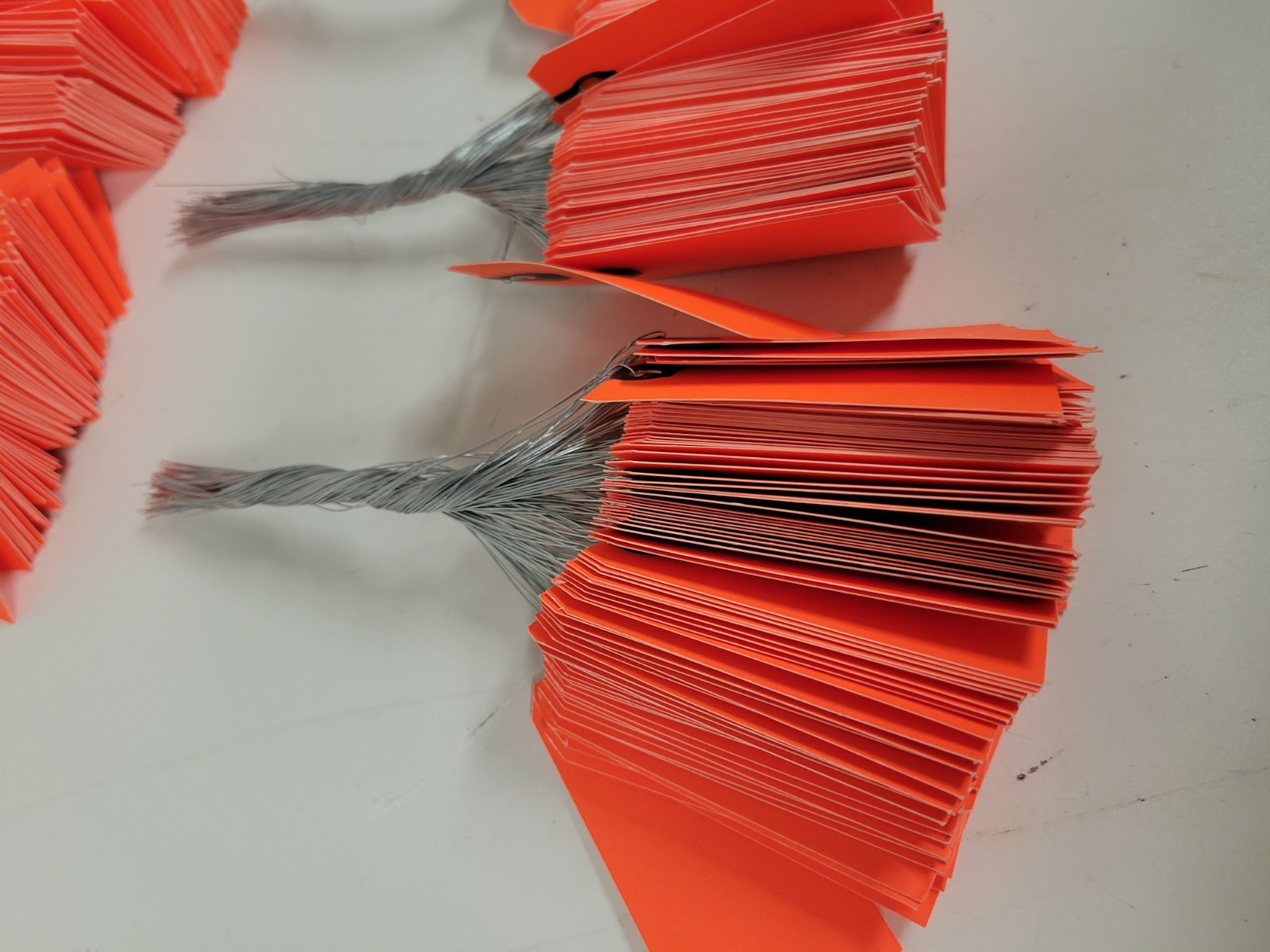 475 Orange Tags with Wire 3-1/4″ x 1-5/8″ Inventory Shipping Hang Tags