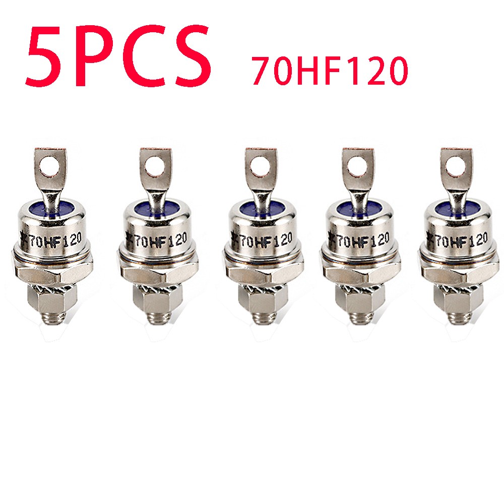 5PCS 70A 1200V 70HF120 High Power Rectifier Metal Stud Type Rectifier Diodes US