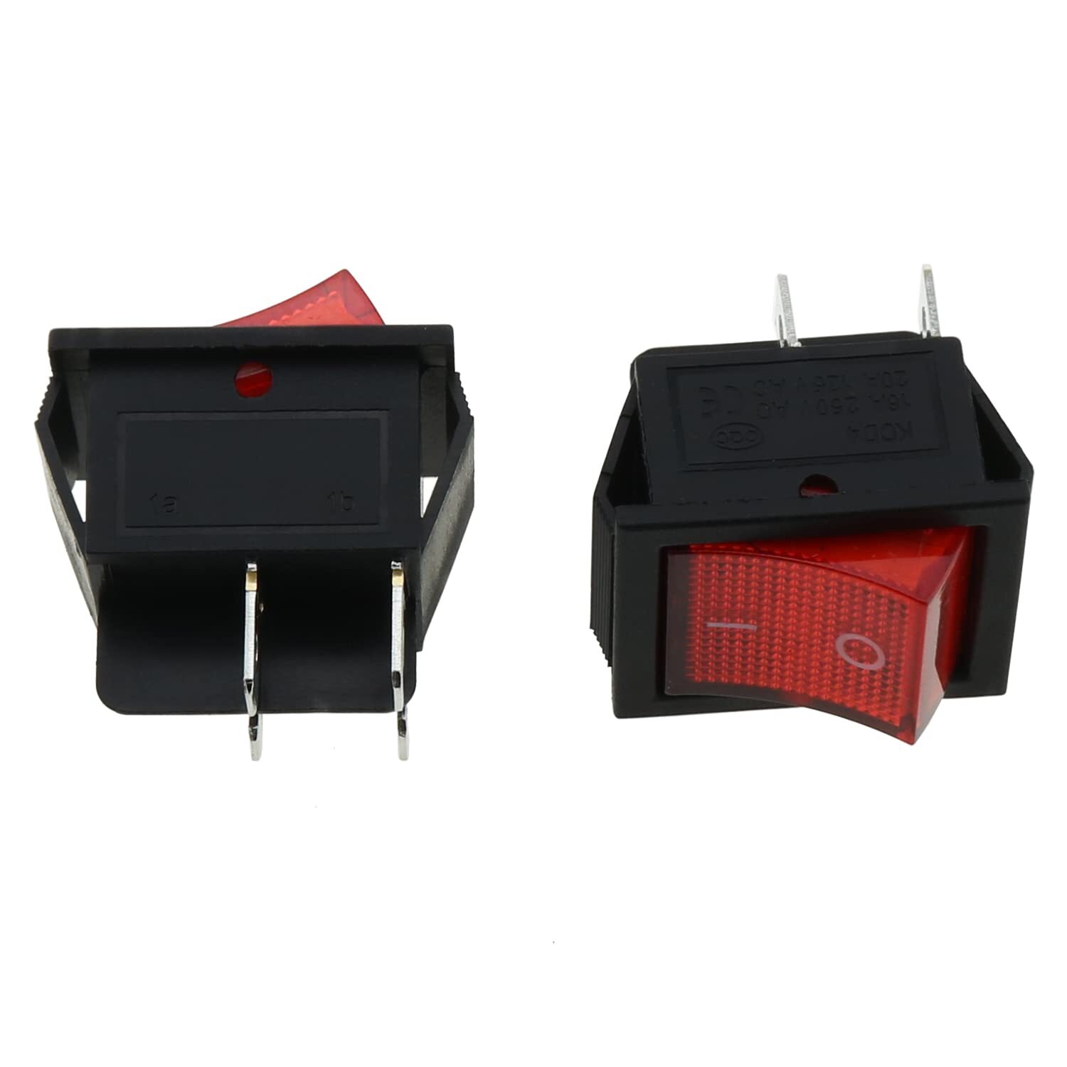 2pcs Rocker Power Switch KCD4-201 16A 250V AC 4 Pin 2 Position ON/Off Power S…
