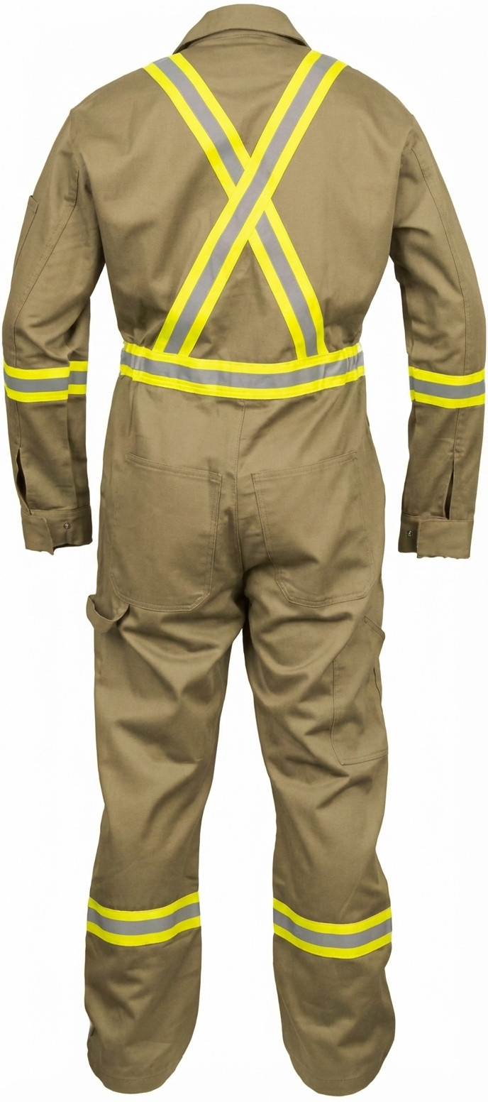 Safety High Visibility Hi Vis Work Coverall with Leg Zipper-Full Sleeve-100%C