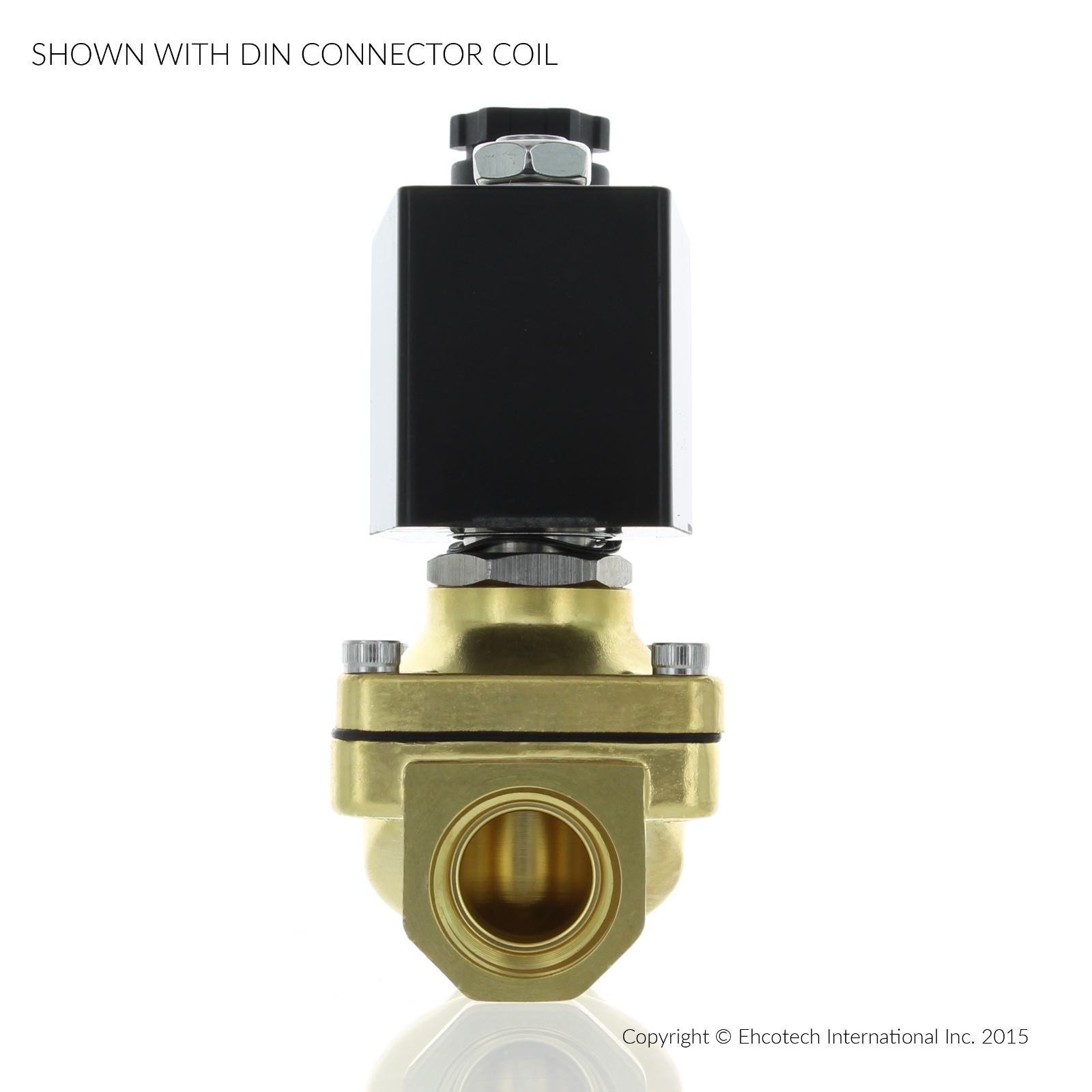 1/2″ 110V 120V AC Brass Electric Solenoid Valve Water Air Gas Viton NC 110VAC