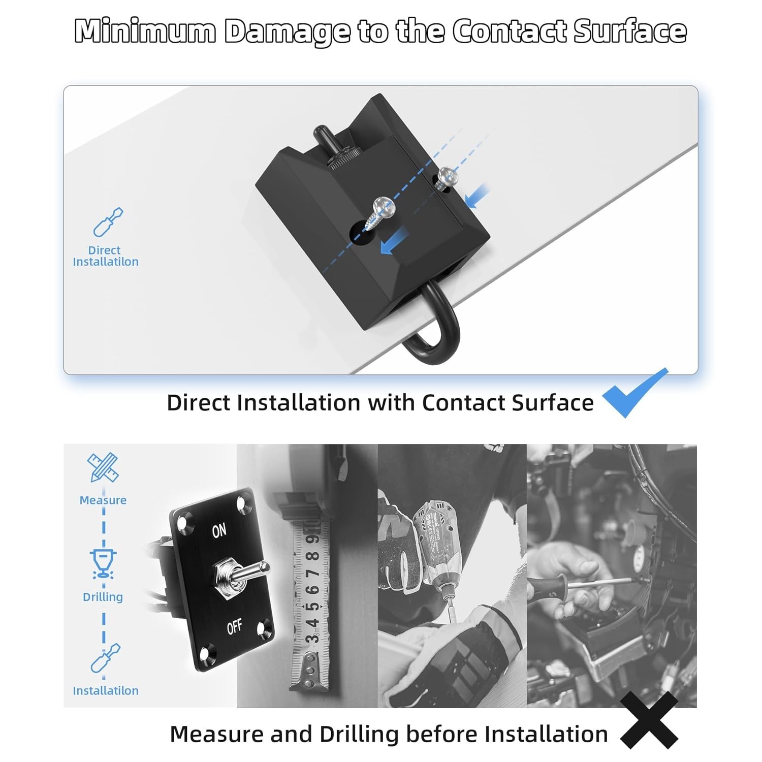 Latching 2-Pin Toggle Switch – 12V 30A for Reliable Outdoor Electrical Control
