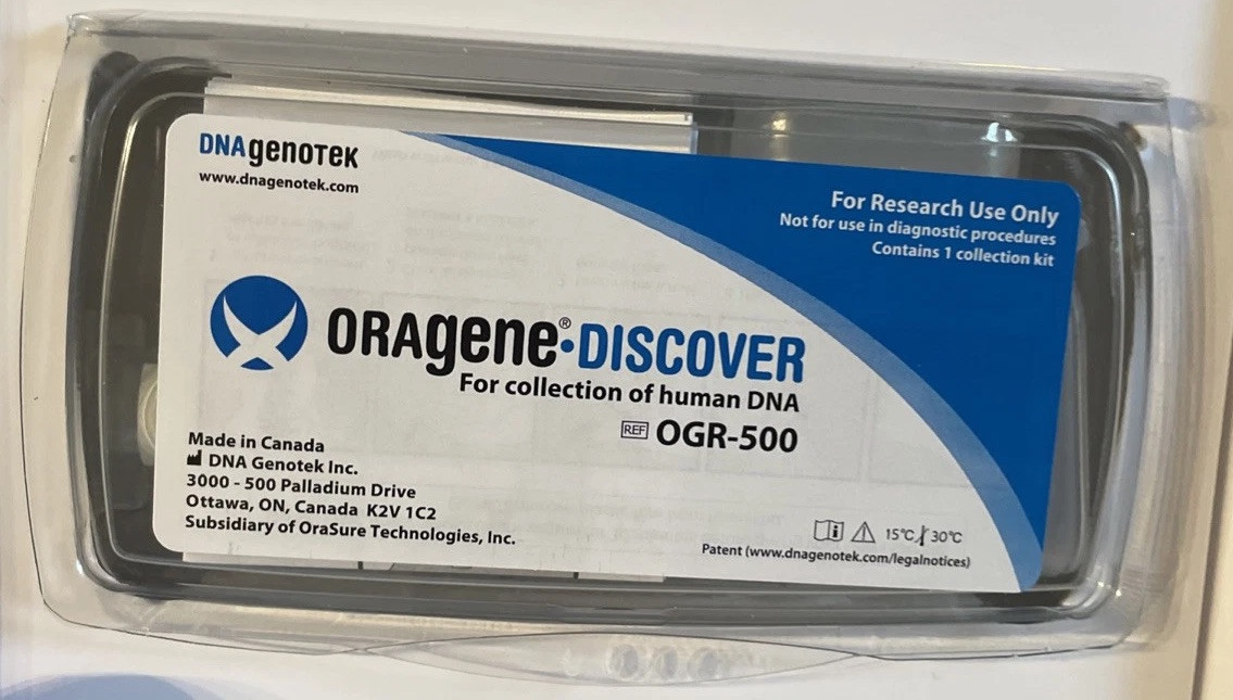 DNA Genotek “Count Me In Project” Saliva Sample 2018 OGR-500