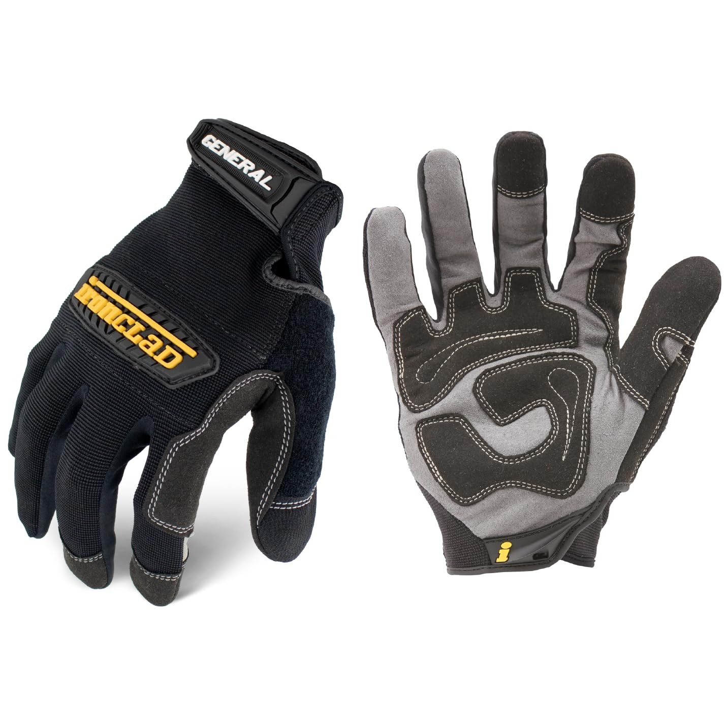 Ironclad GUG05XL General Utility Spandex Gloves, X-Large (Pack of 1), Black