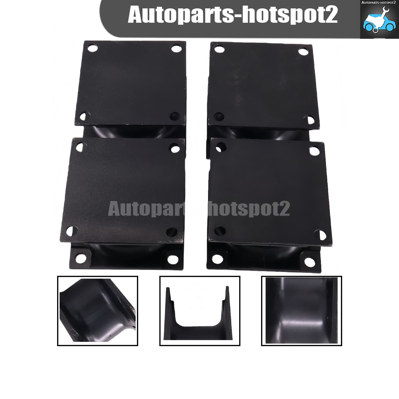 4PCS Vibratory Plate Compactor Rubber Isolator Shock Mount For Stanley Hydraulic