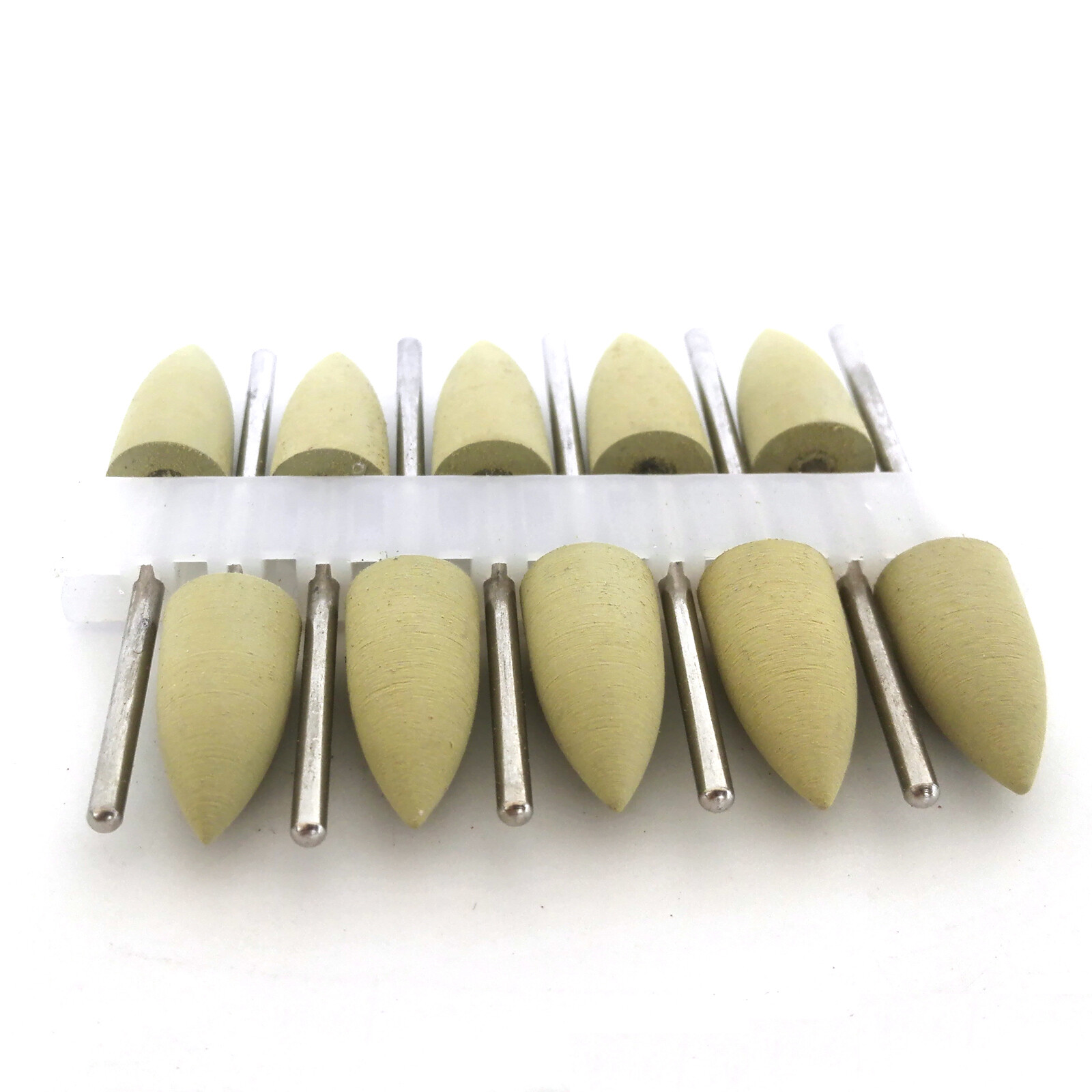 10pcs 2.35mm Dental Silicone Polishers Resin Base Acrylic Diamond Polishing Burs