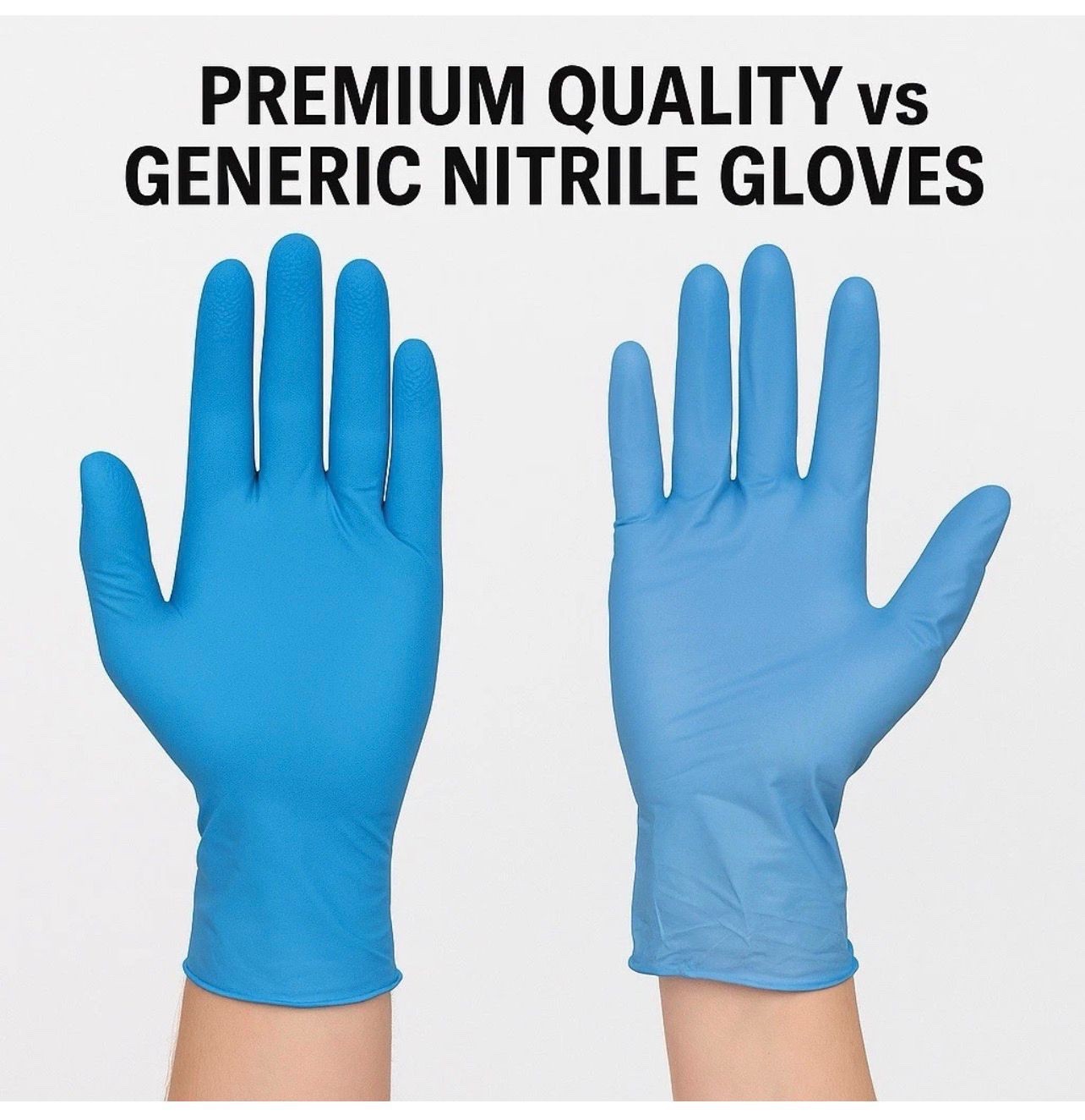 Kirkland Signature Nitrile Exam Powder-Free Exam Gloves-LARGE,MEDIUM-200 Count