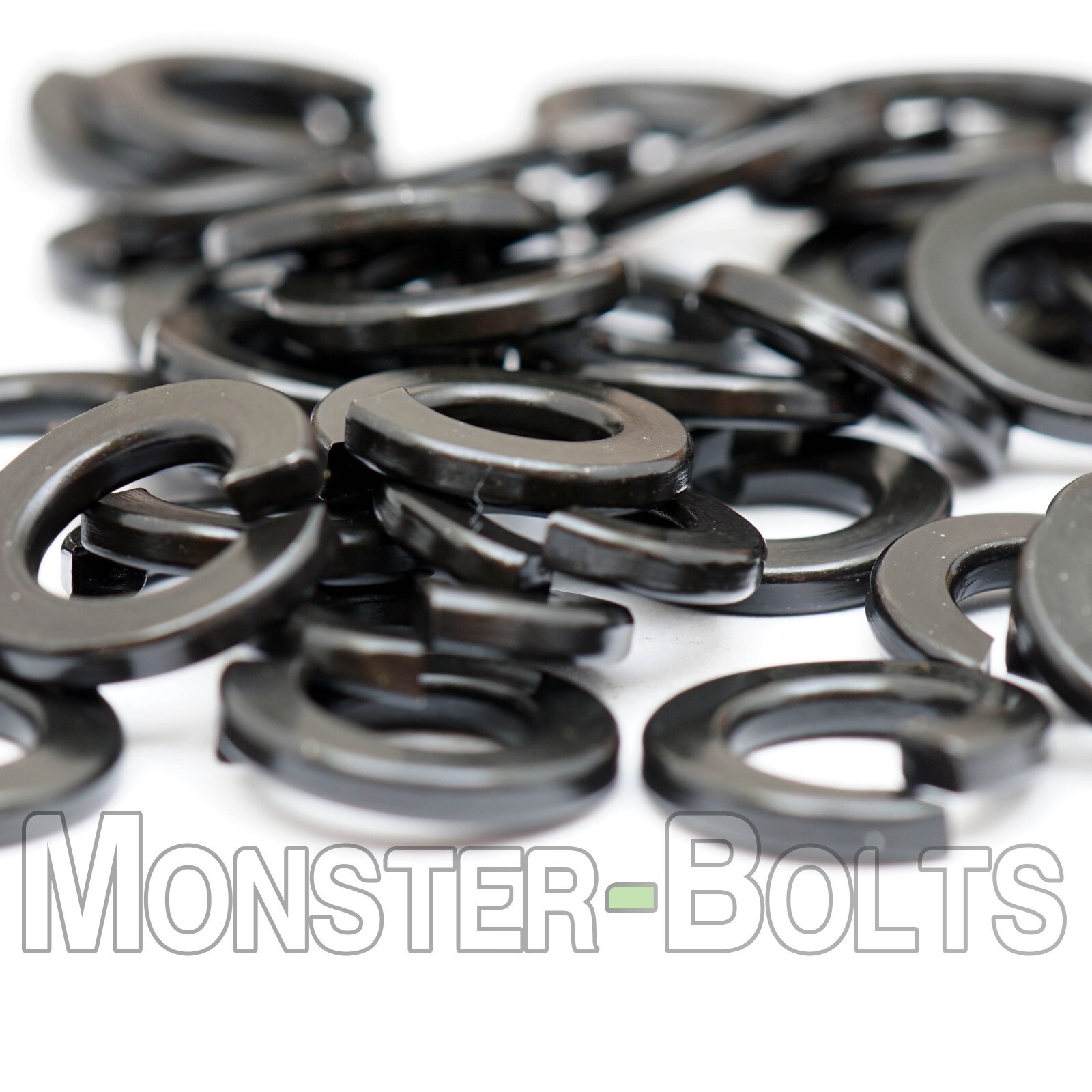 #4 – Bulk Qty 30,000 – Medium Split Lock Washer Steel w/ Black Oxide