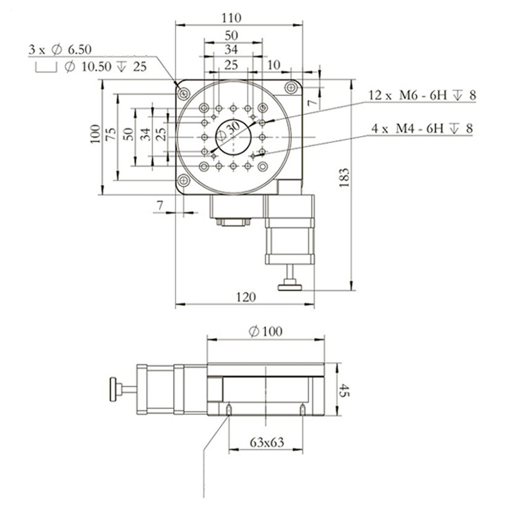 360° Motorized Rotary Stage Electric Rotating Plat Fitm Optical Motorized Stage