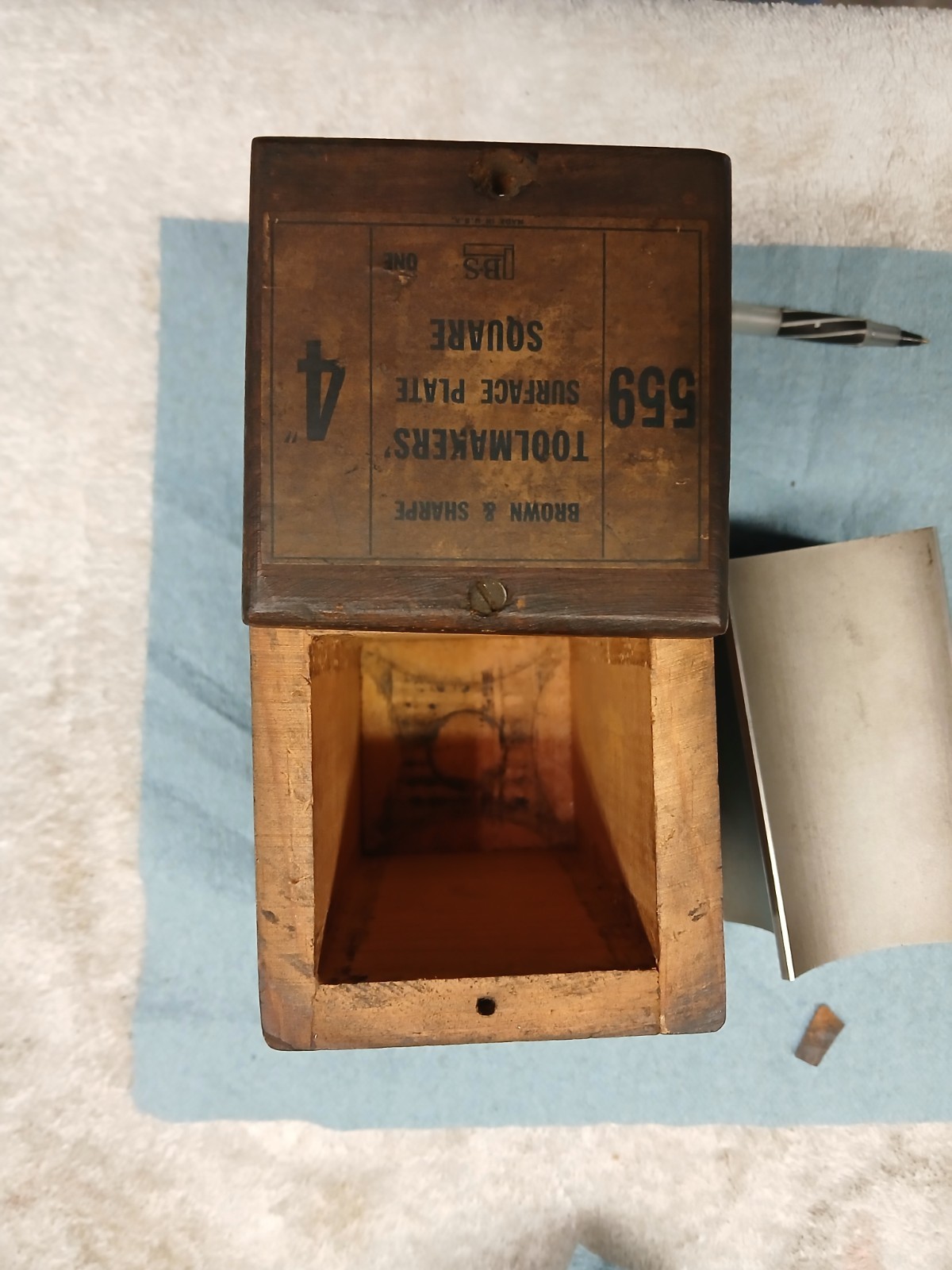Brown&Sharpe 559 TOOLMAKERS SURFACE PLATE SQUARE USA PRECISE TOOLMAKER MACHINIST