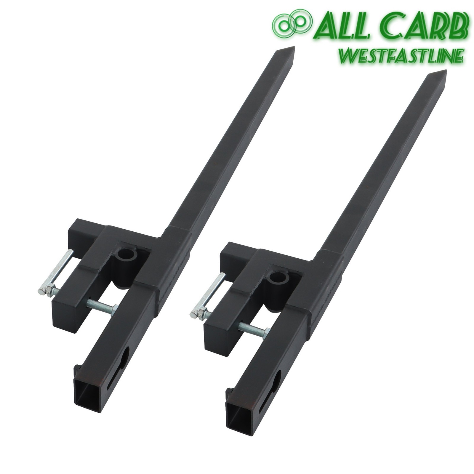 For Tractor Bucket Loader Tractor Skid Steer Clamp on Pallet Forks 60″ 2000 lbs